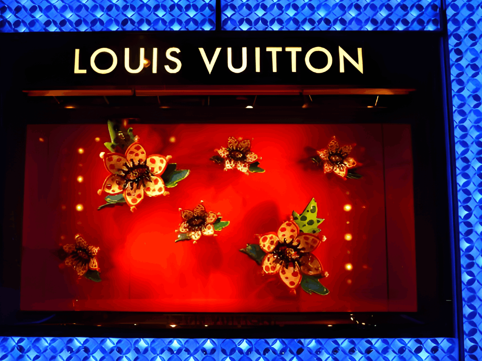 Vitrine de luxe mise en lumière