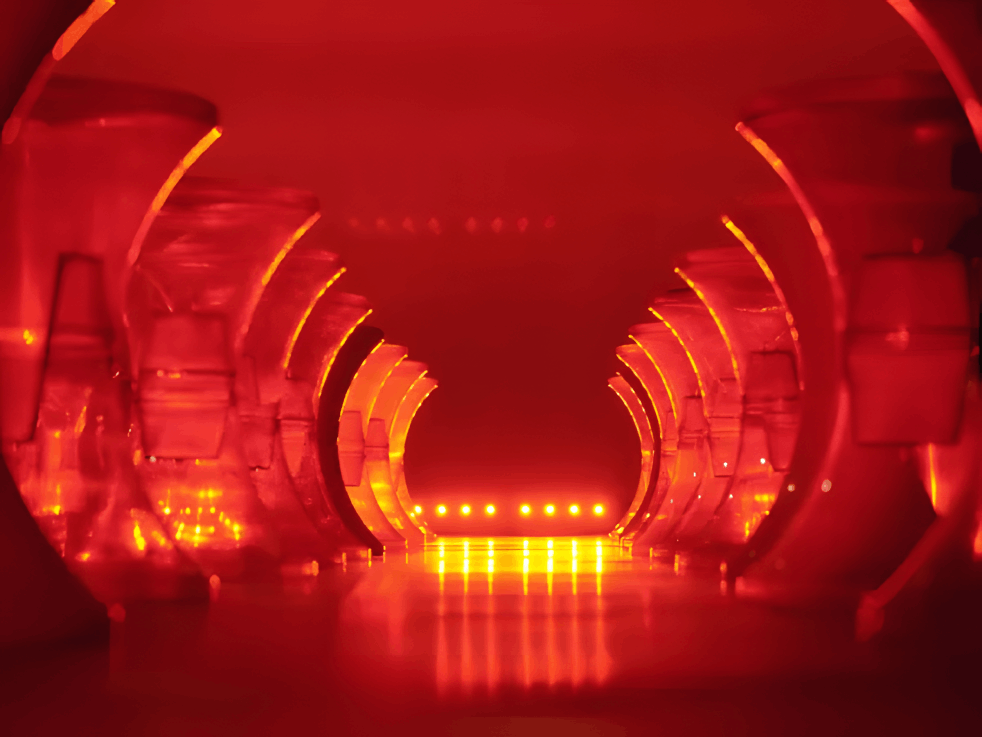 Détail linéaire LED rouge